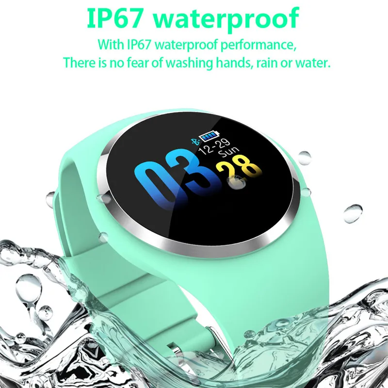 Q1 Смарт часы модные мужские и женские браслет IP67 Водонепроницаемый мониторинга