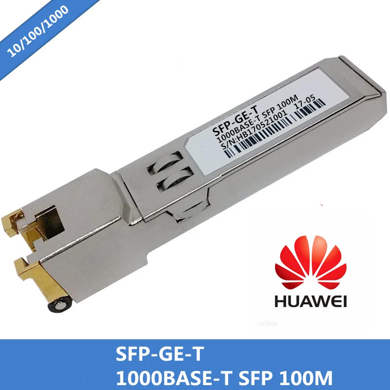 100 New Compatible For Huawei SFP GE T RJ45 SFP Optic Module 101001000BASE T Gigabit RJ 45 Copper 100m