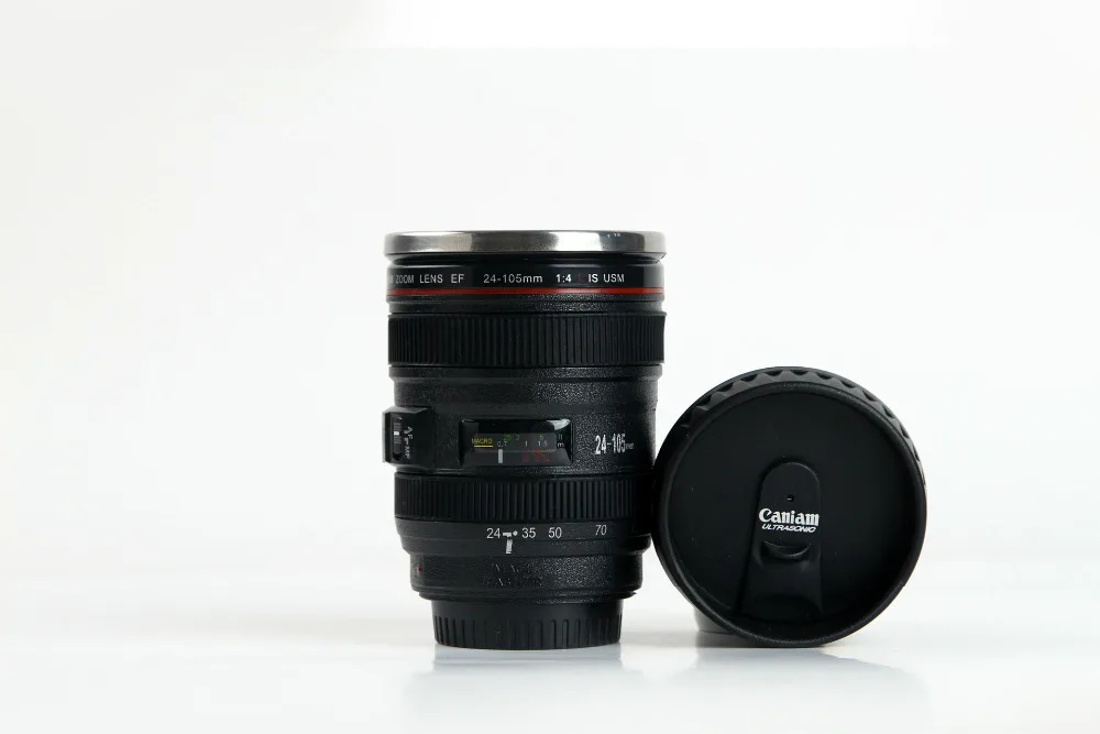 Black 5thG EF24-105 Creative simulation Caniam Coffee water camera ZOOM lens mug cup bottle keep warm gift free ship 016-042C | Дом и сад