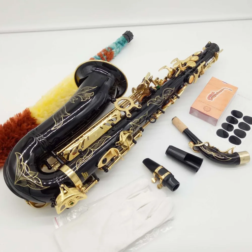 Фирменная Новинка Японии Саксофон альт A 902 WO2 черный лак Sax Alto музыкальных