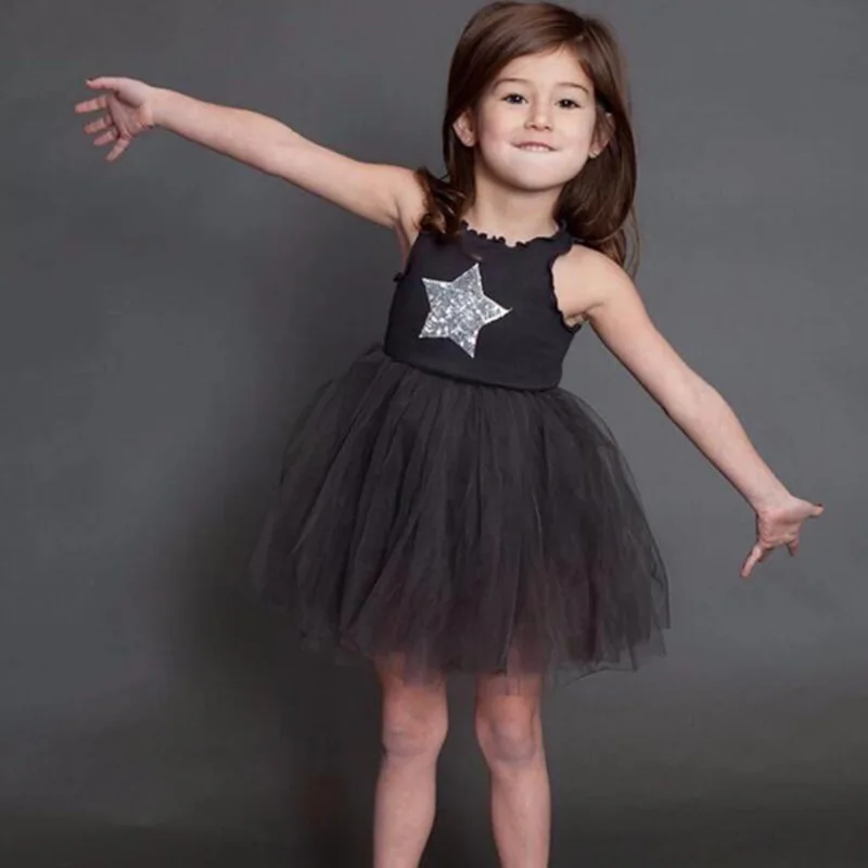 Летнее платье для девочек Новинка 2019 года сетчатые платья без рукавов с рисунком