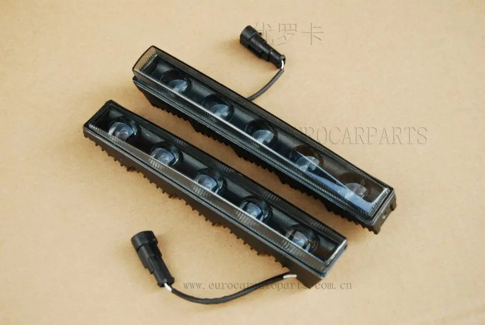 black G класса w463 Светодиодный дневной светильник для G63 G65 G55 G500 G400 G350 светодиодный сигнальная лампа спереди указать проигрывания светильник s - Цвет: black