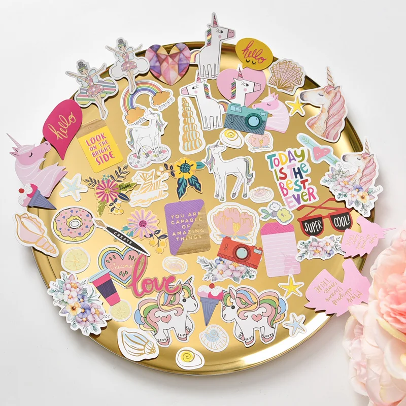 45 шт. наклейки с единорогом для скрапбукинга | Дом и сад