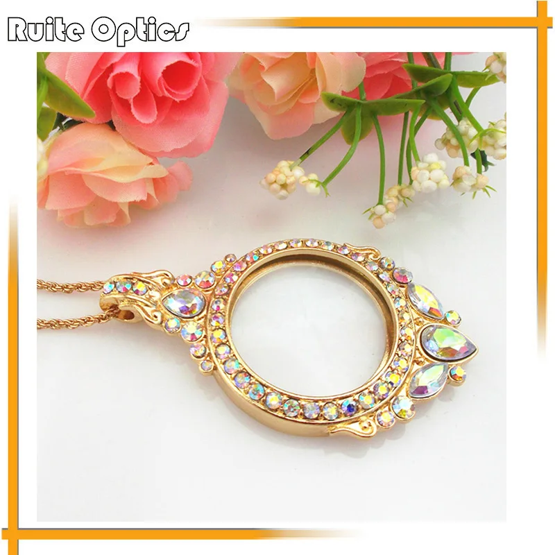 1 шт. портативное креативное модное ожерелье 3x для чтения кулон лупа Ожерелье