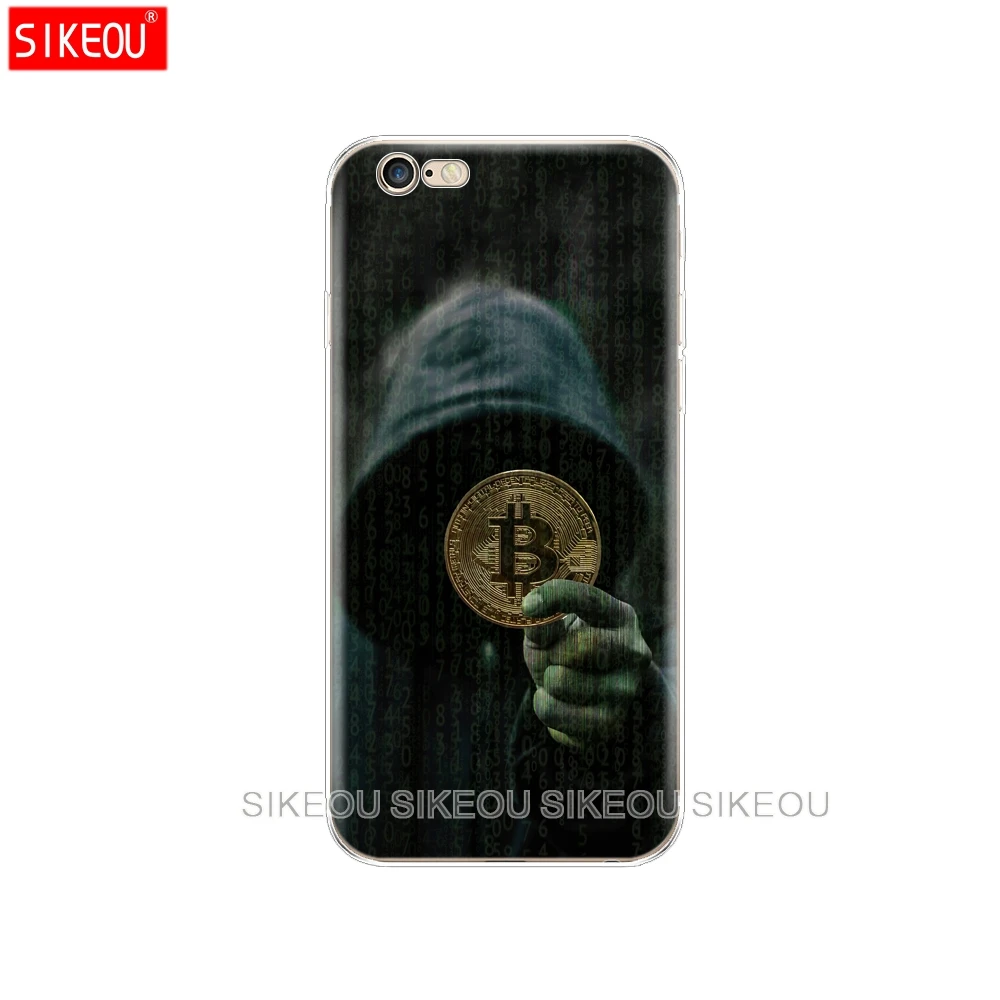 Силиконовый чехол для телефона Iphone 6X8 7 6s 5 5s SE Plus 10 XR XS Max Забавный биткоинов и