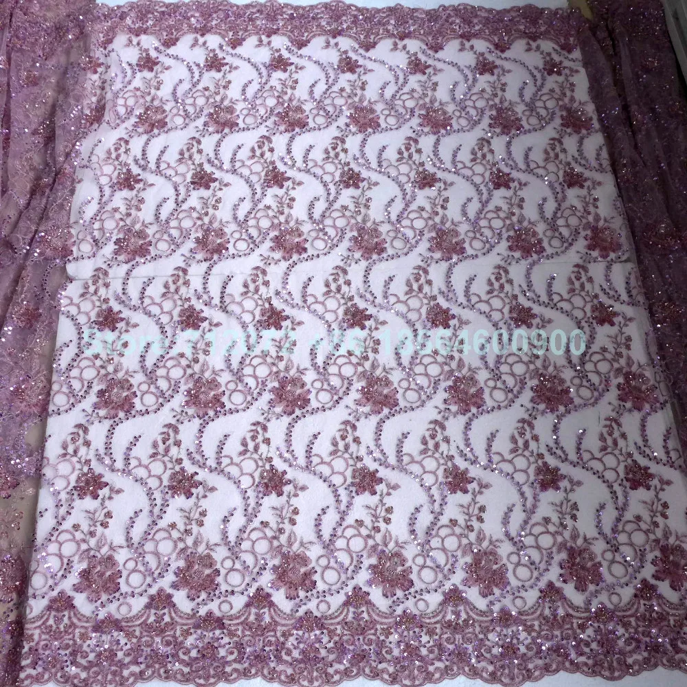 Новинка светло-розовый смешанный фиолетовый с тяжелыми бусинами модная нить