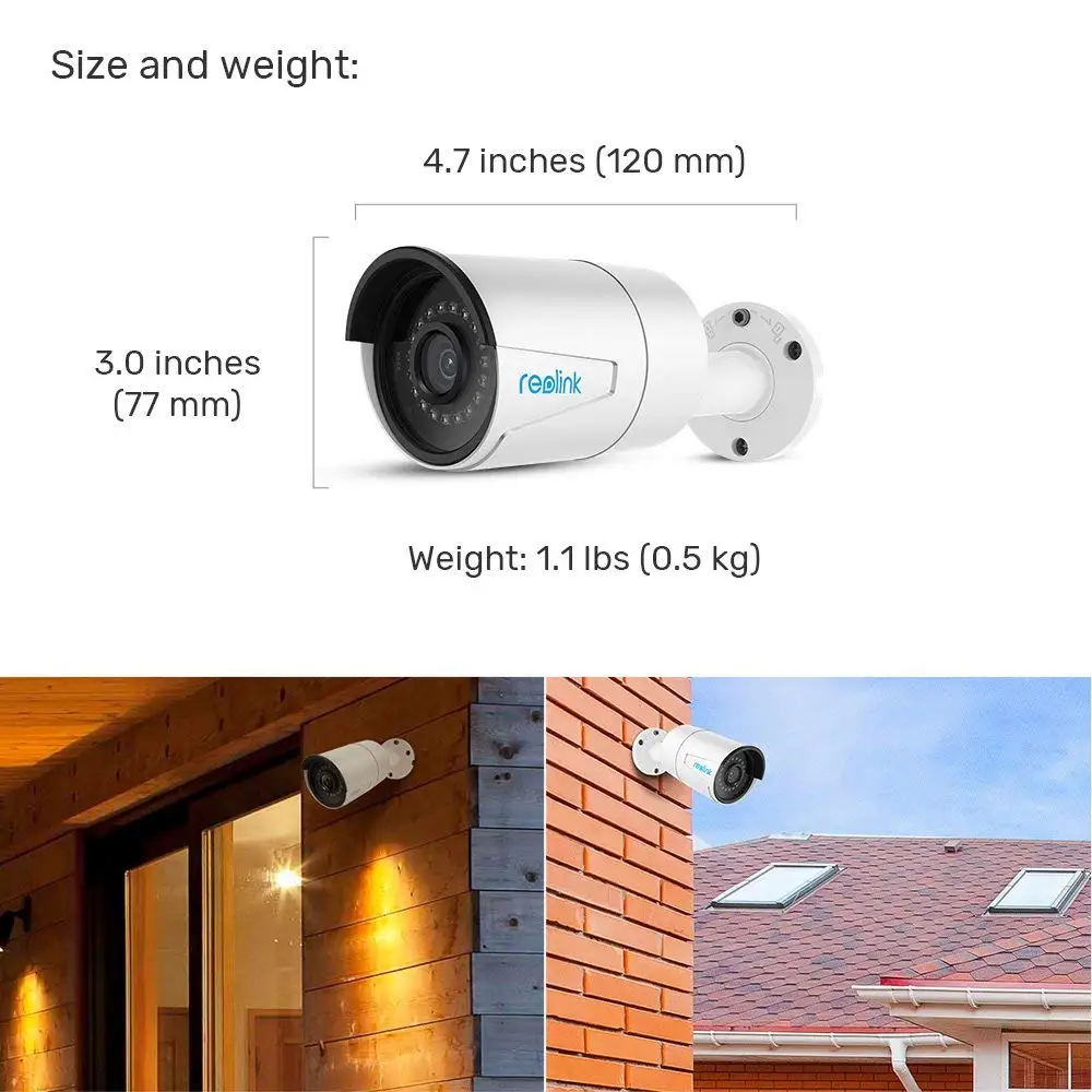 Reolink RLK16-410B8 5MP камера система 16ch PoE NVR и 8 ip-камеры с питанием по PoE Bullet комплект наружного наблюдения 3 ТБ HDD 2 SATA слота