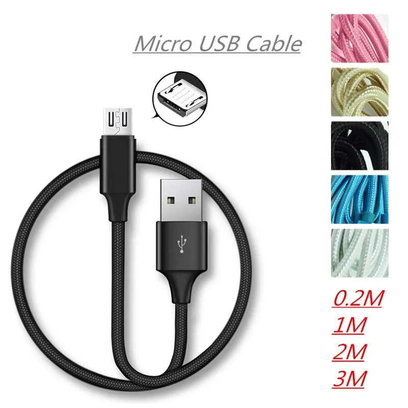Micro USB кабель для Huawei honor 8X 8C Xiaomi Redmi Samsung Быстрая зарядка Microusb зарядного устройства
