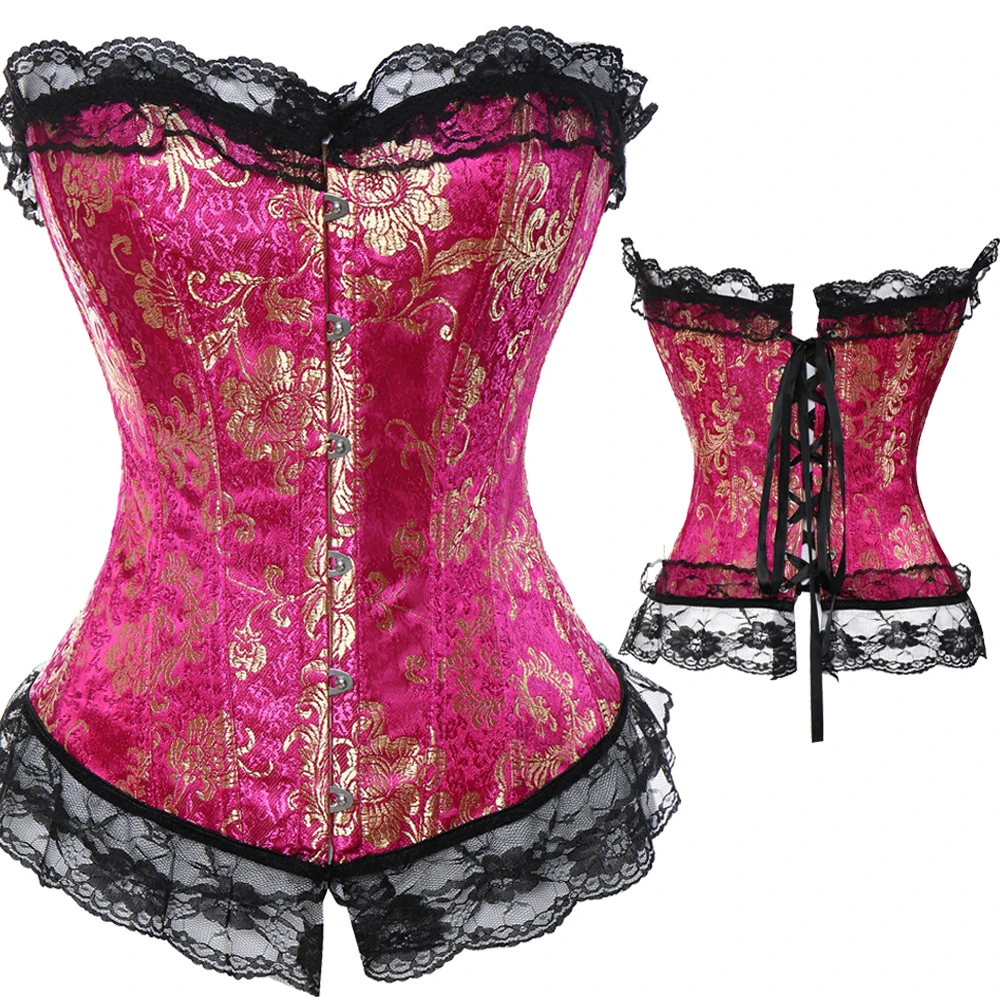 Женский корсет в стиле стимпанк готический со шнуровкой сзади|corset top|corpete plus