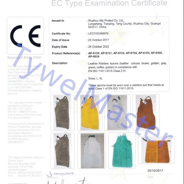 Фартук для сварки Leaether накидки и нагрудники фартук из воловьей кожи с защитой от