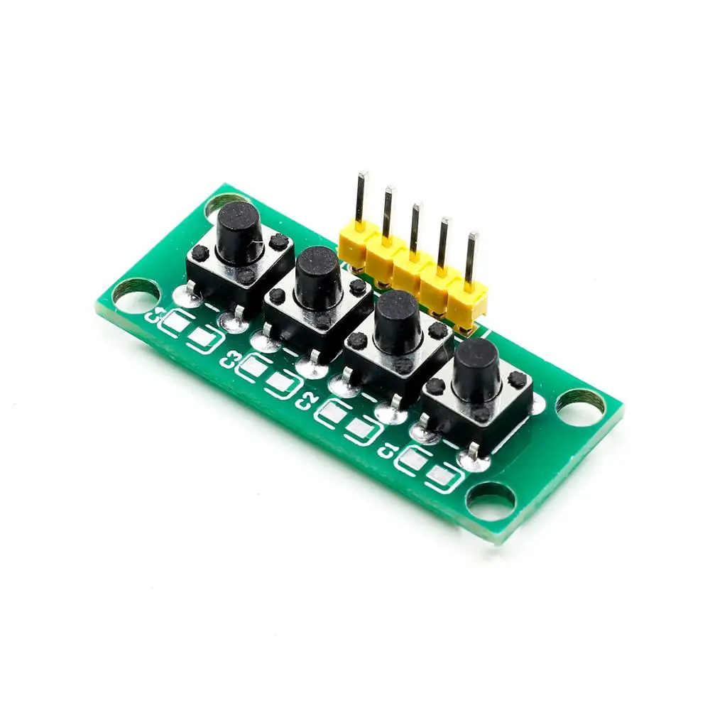 DIY Kit 1x4 4 независимый кнопочный модуль клавиатуры микроконтроллер для Arduino