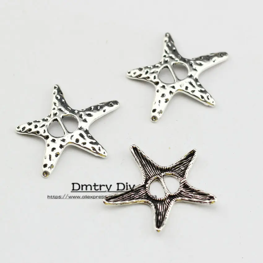 Dmtry 10pcs High Quality Cord Leather Jewelry Findings For 5mm Flat Starfish Clasp Metal Material LC0023 | Украшения и аксессуары