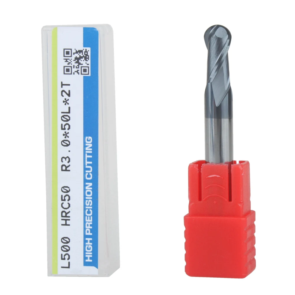 

1pcs R3.0 Real HRC50 2 flutes ball nose end mill milling cutter CNC router bit