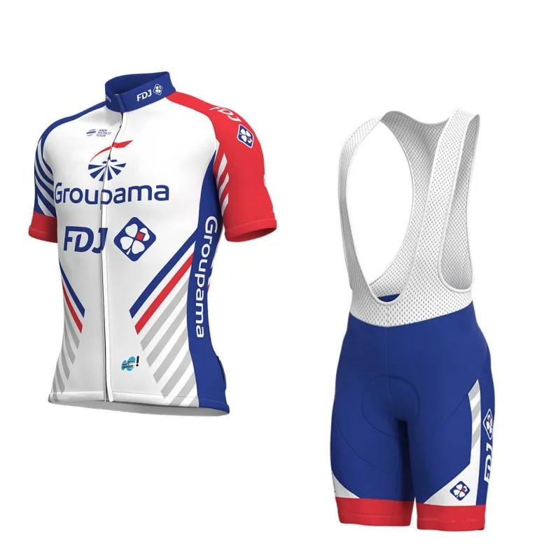 Новинка Pro team groupama FDJ майки для велоспорта дышащий Ropa Ciclismo MTB короткий рукав велосипедная ткань 9D гель