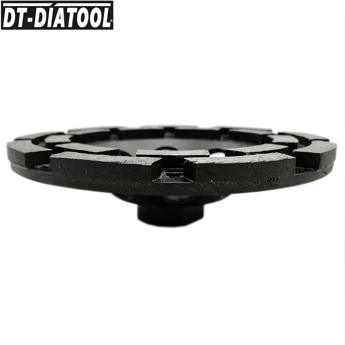 DT-DIATOOL 1 шт. Алмазный двухрядный шлифовальный круг с резьбой M14 для бетона твердого