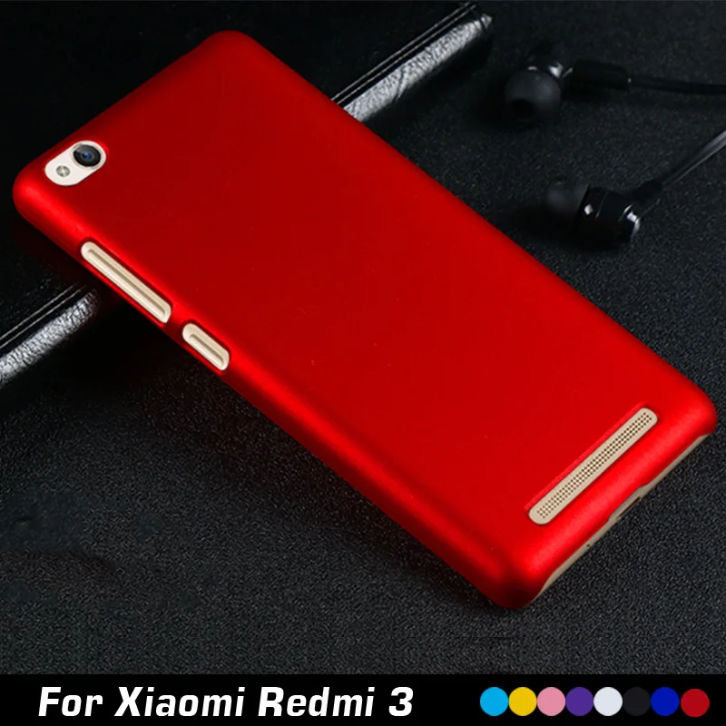For Xiaomi Redmi 3 Case 5.0" Luxury Plastic Hard Cell Phone Case For Xiaomi Redmi 3 Redmi3 Hongmi 3 Case Shell Back Cover