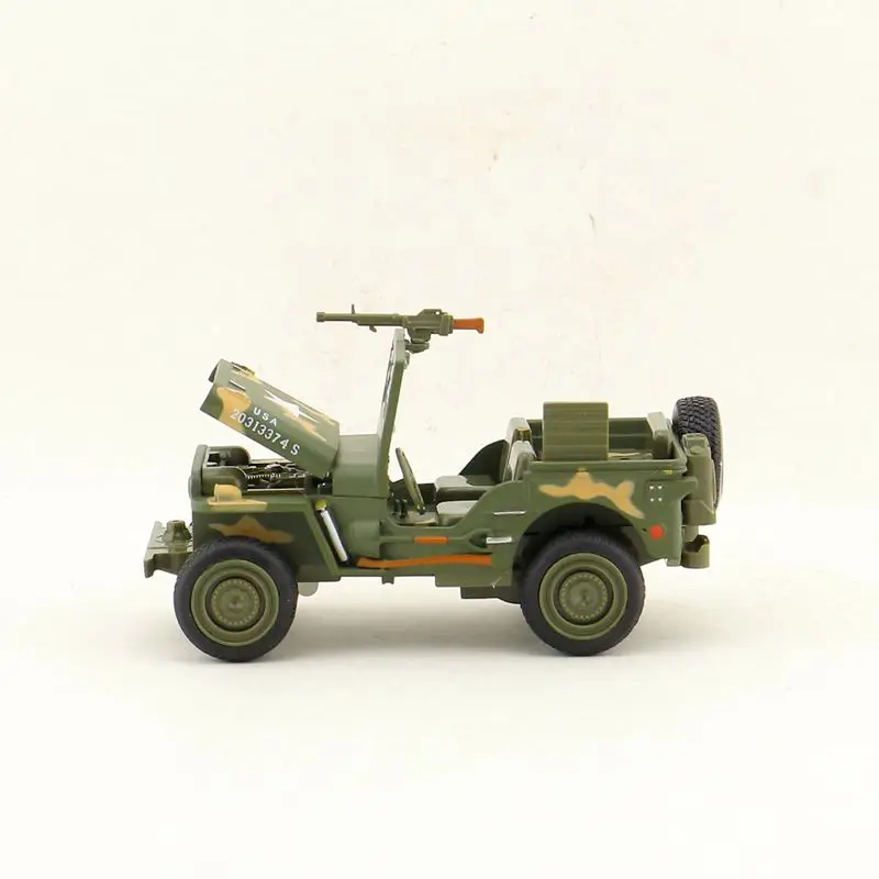 Моделирование 1:24 военная модель автомобиля из сплава Уиллис, звук и свет оттяните назад Подарочный металлический внедорожный автомобиль модель