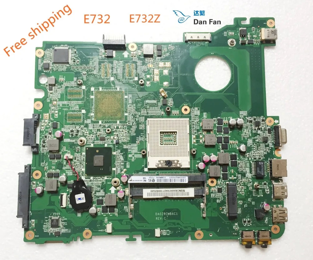 Материнская плата для ноутбука eMachines E732 E732Z материнская MBNCA06001 DA0ZRCMB6C1 100%