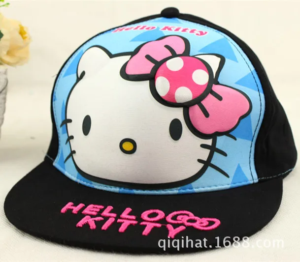 Новый стиль модная одежда для девочек летние рисунок Hello Kitty трехмерного