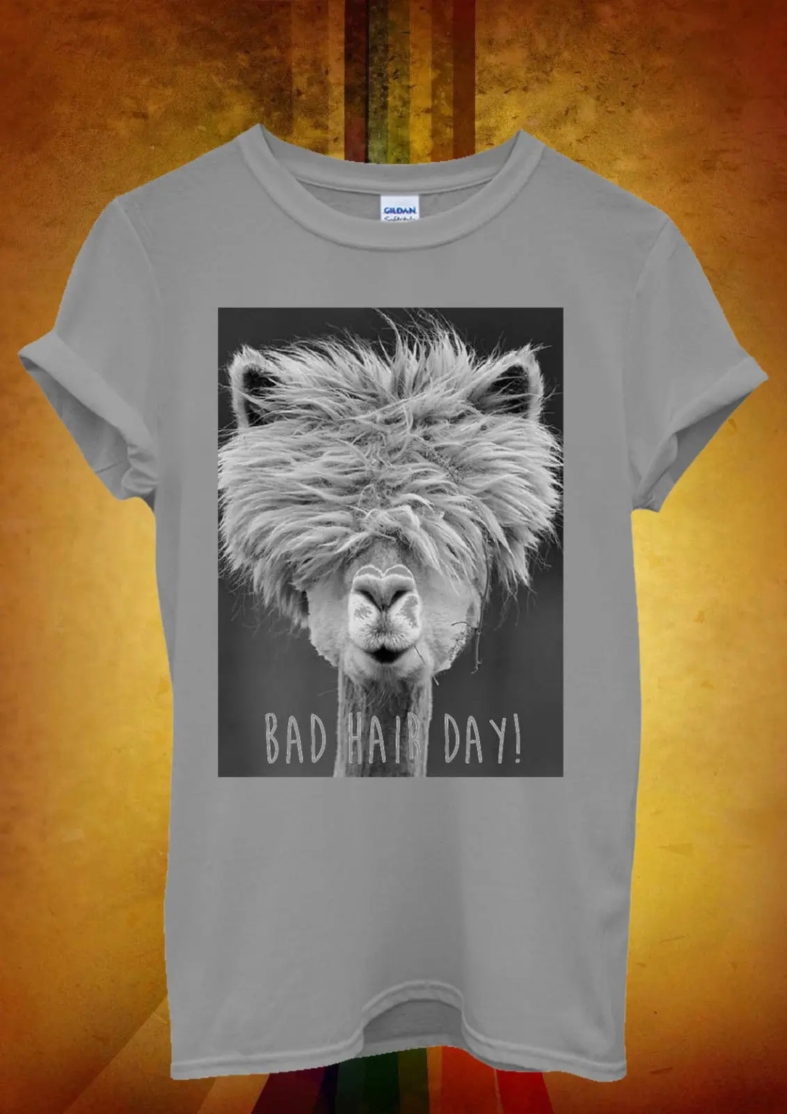 Bad Hair Day LLama Lama Hipster Мужская и женская футболка унисекс Топ жилет 329 Новые футболки
