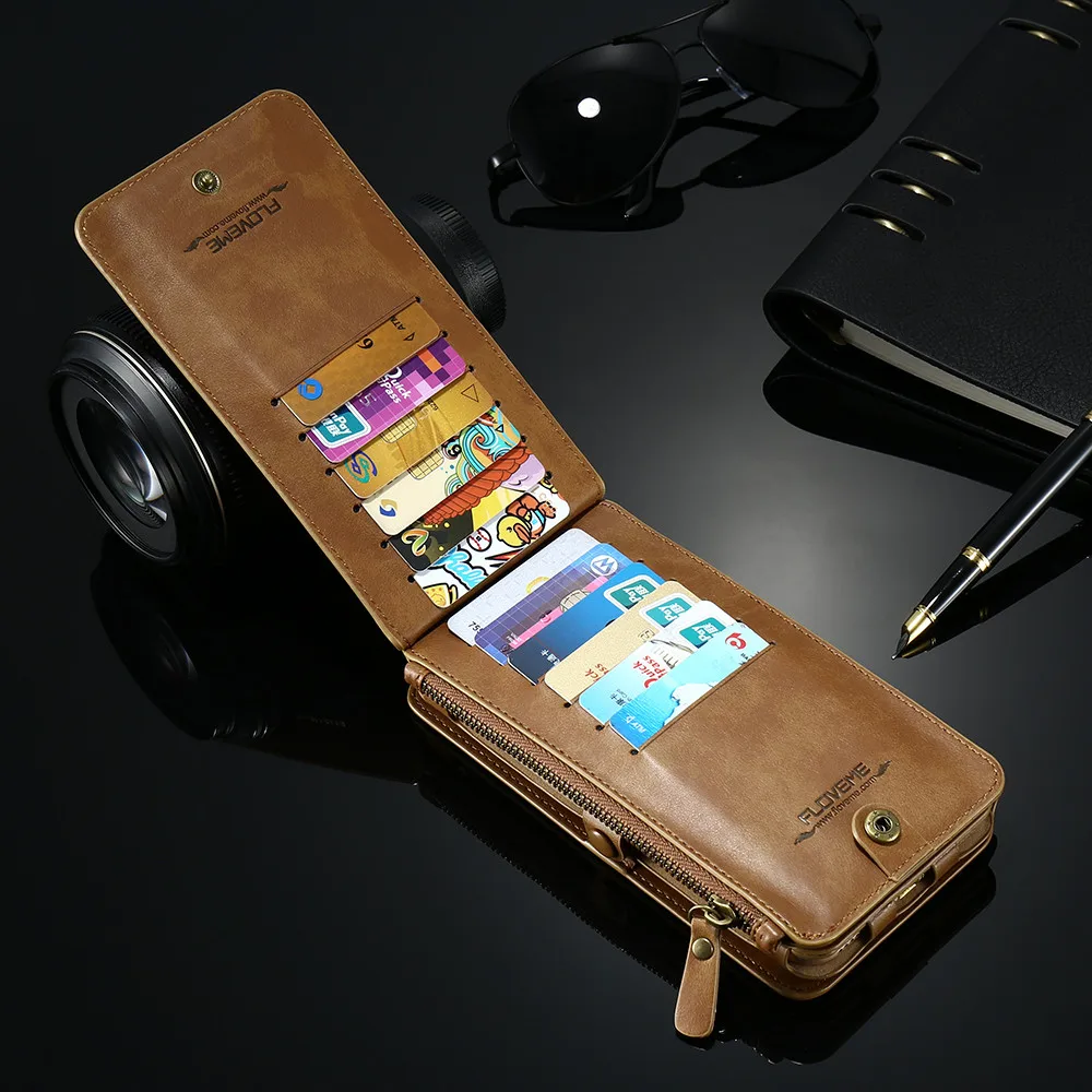 Floveme оригинальный ретро кожаный чехол для телефона iphone 5 5S SE крышка iPhone 6 6S плюс Coque
