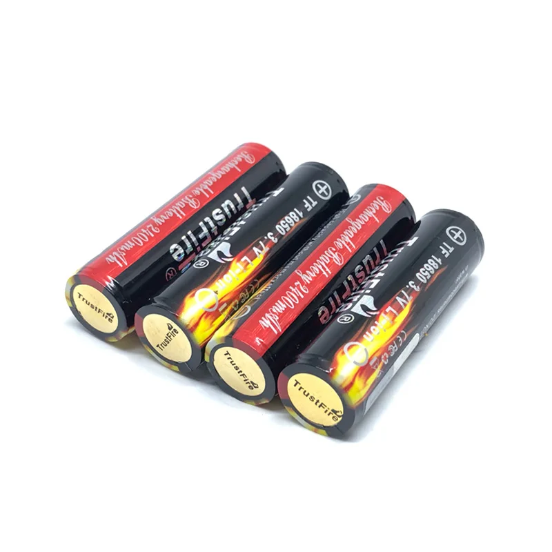 2 шт./лот TrustFire защищенная 18650 3 7 в 2400 мАч камера Фонарик перезаряжаемая