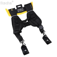camera strap breathable double dual shoulder sling belt quick rapid sling belt adjustment for dslr digital