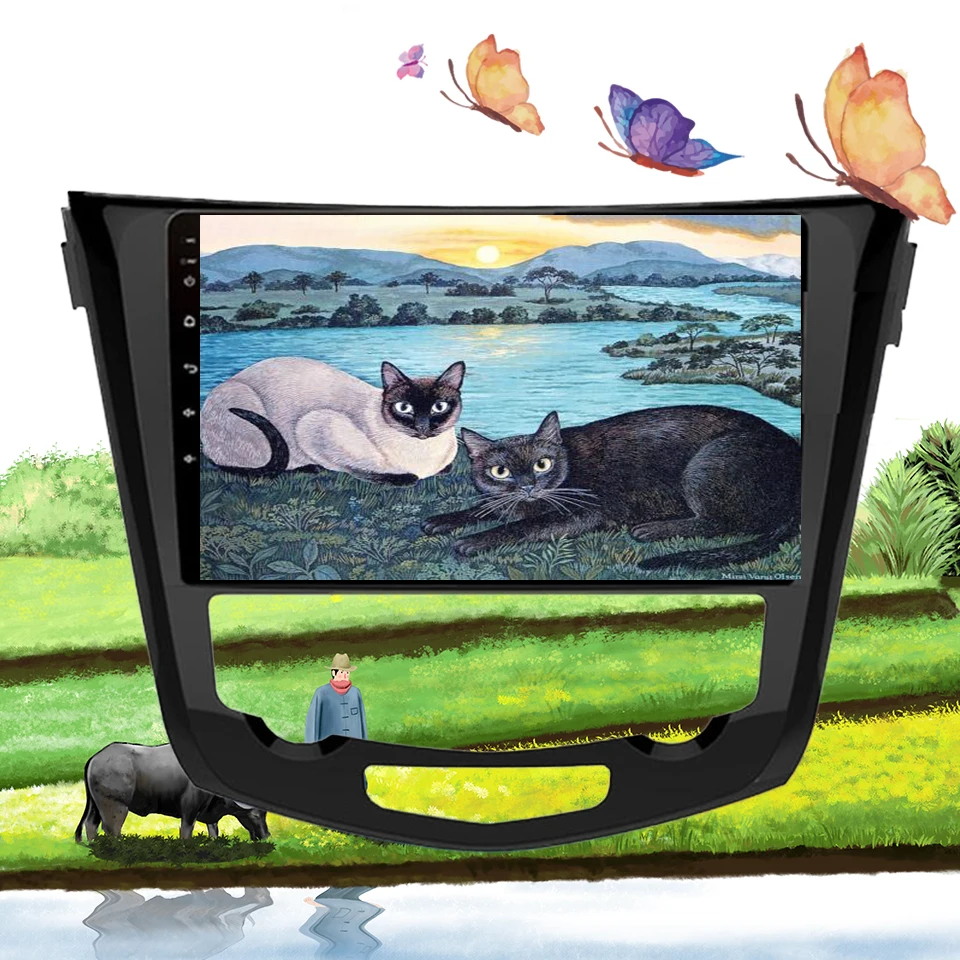 10 &quotAndroid 0 Восьмиядерный автомобильный радиоприемник для Nissan X Trail Qashqai 2013 19 dvd gps