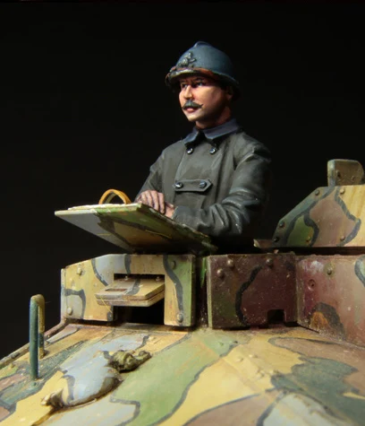 Tuskmodel/1 комплект модели из смолы 35 шкал фигурки WW1 французский член свитера танка