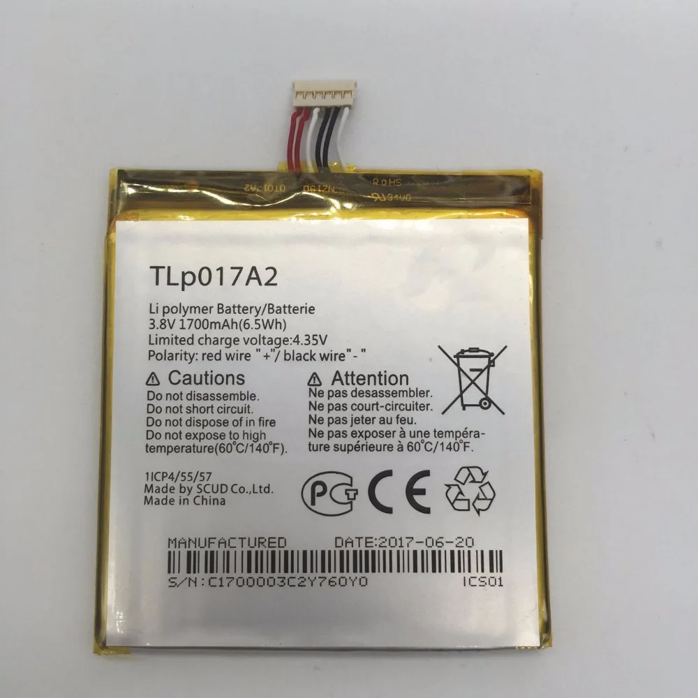 1700 мАч TLp017A2 батарея для Alcatel Onetouch Idol 2 Mini L OT 6016A 6016D 6016X 6014X Baterij мобильного