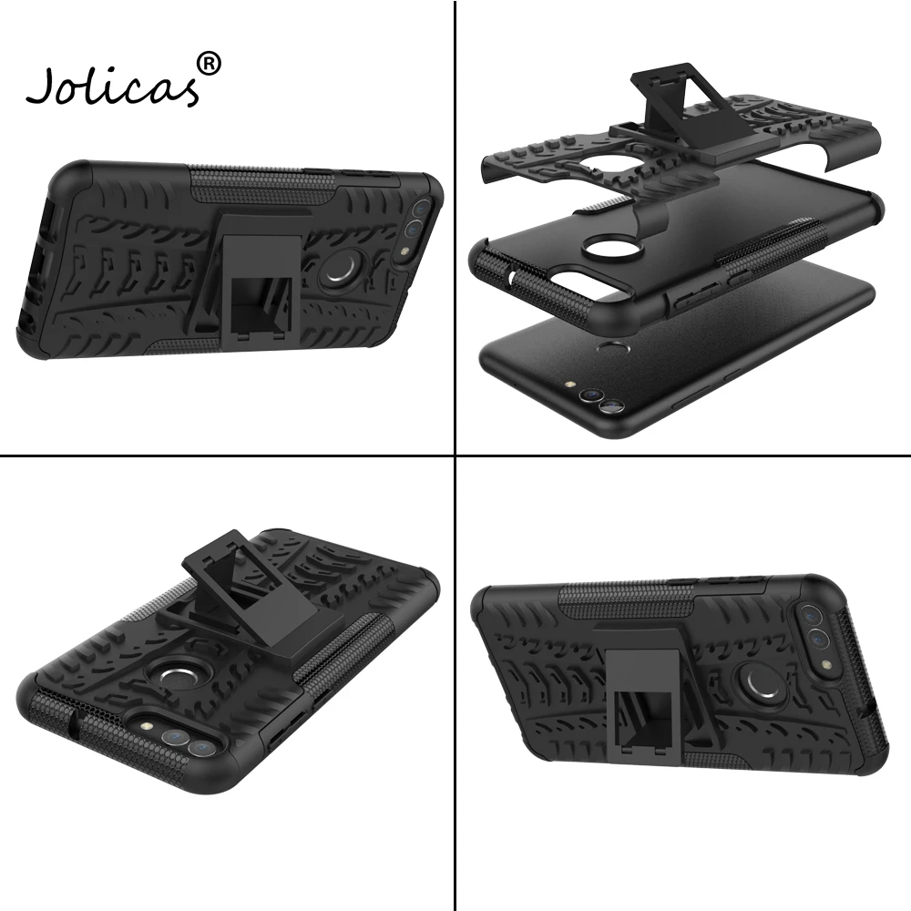 Для Huawei P Smart Case Cover Heavy Duty Armor тонкий жесткий резиновый чехол силиконовый для