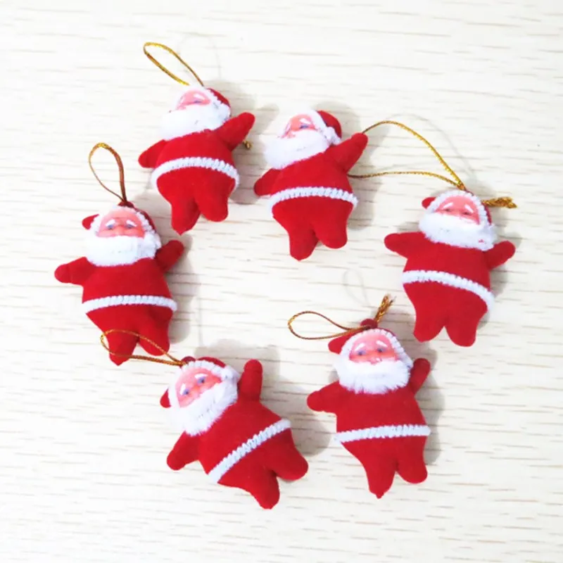 

Red Santa Claus Christmas decorations Doll Toy Christmas Tree Ornaments Decoration Exquisite For Home Xmas Happy New Year Gift