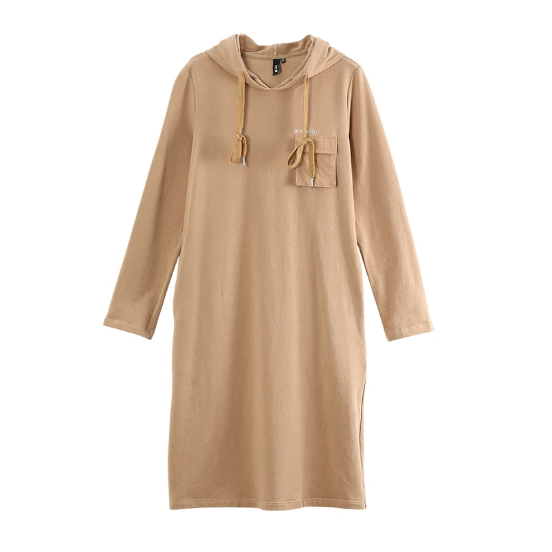 Toyouth Casual Women Jumper Dress Embroidery Pocket Female Skinny Dresses H Line Brief Straight Loose Fashion Vestidos|Женские платья| |