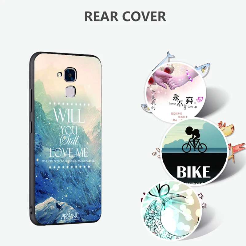 Huawei honor 5c Case Original Cover for Bag Skin Wolf Fish Skull Fundas 100% BiNFUL |