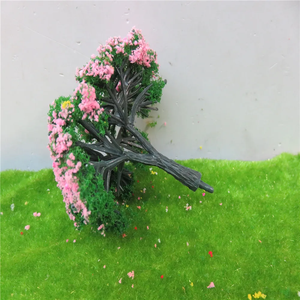 6 см 20 шт./лот архитектура новая модель зеленого цвета с деревом в масштабе pinke N