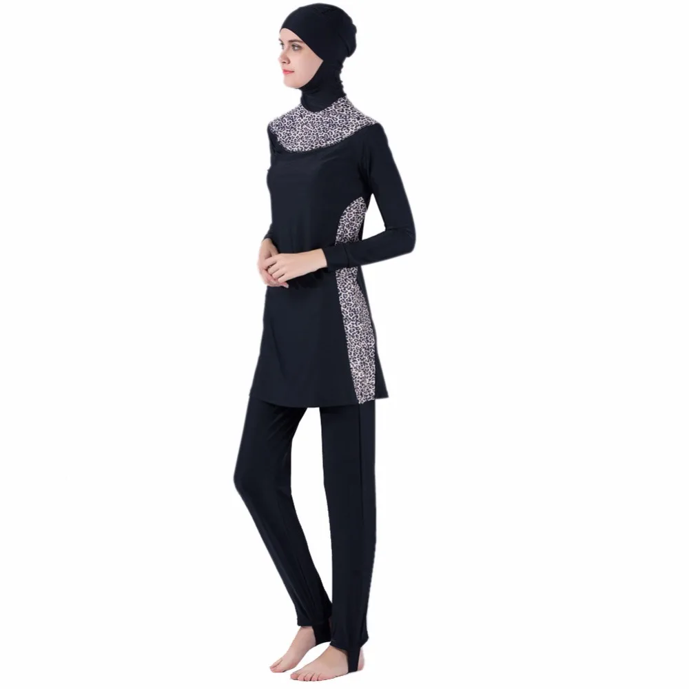 Мусульманский купальник Burkinis женский полный хиджаб скромный mAh женский купальный плюс размер мусульманский купальный костюм одежда для серфинга Спорт