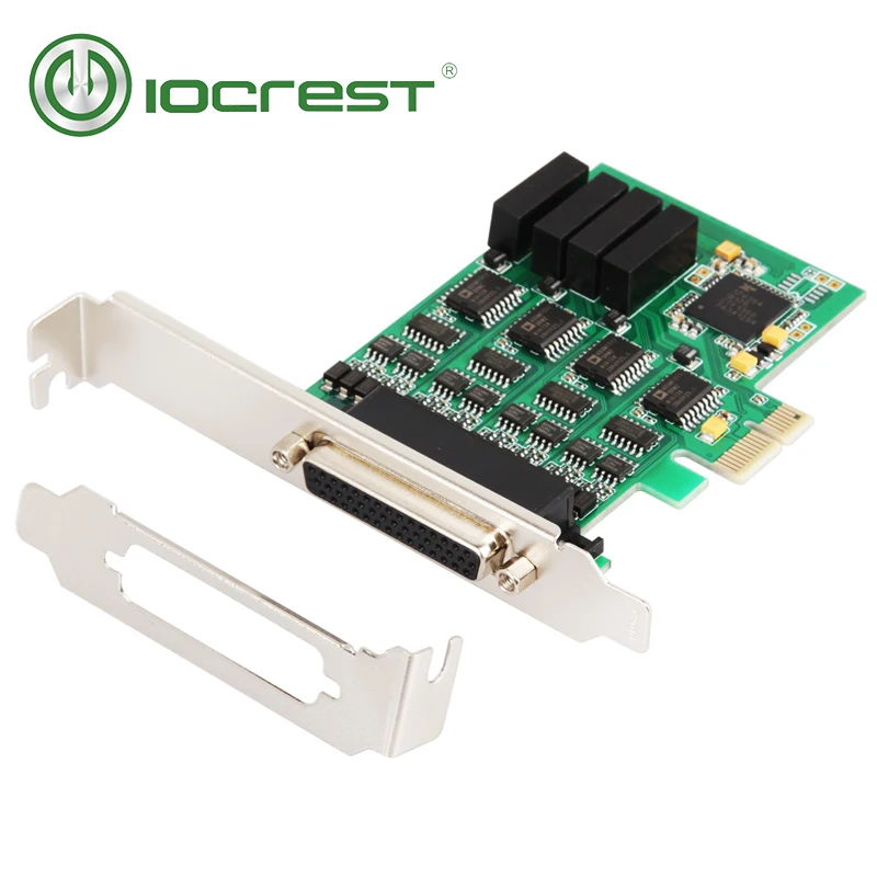 IOCREST PCI Express 4 порта Высокоскоростной RS422 RS485 многосерийный PCIe Industrial I/O карта Exar 17V354 с низкопрофильным