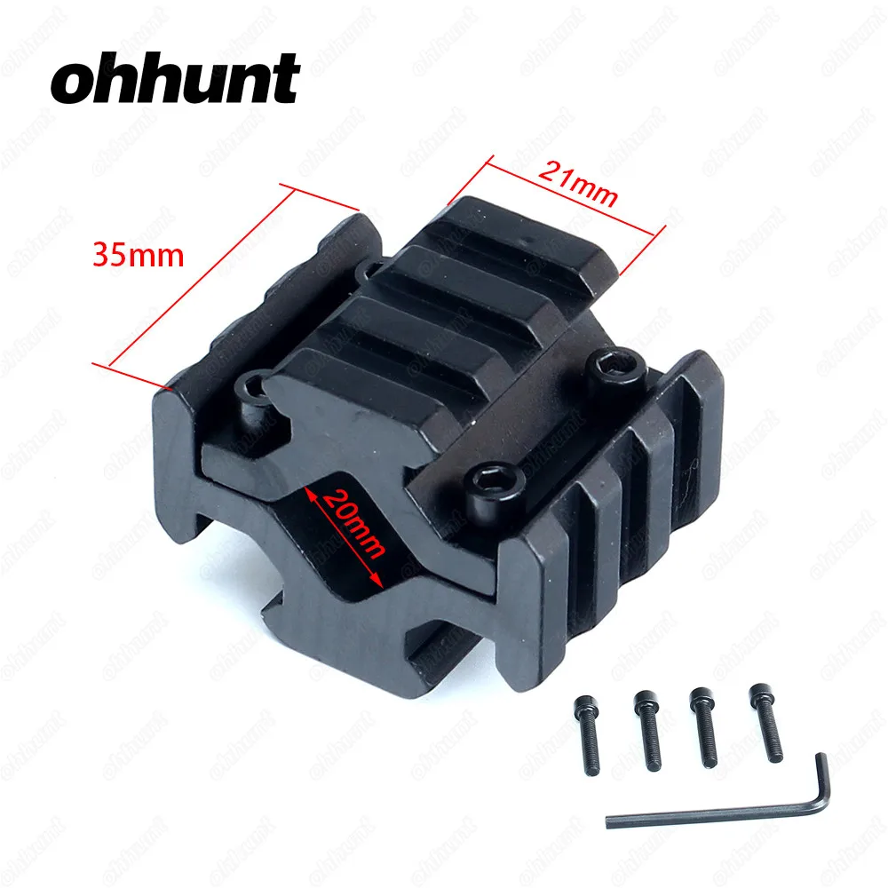 Тактический четырехсторонний адаптер ohhunt для Вивера Пикатинни с 3 слотами