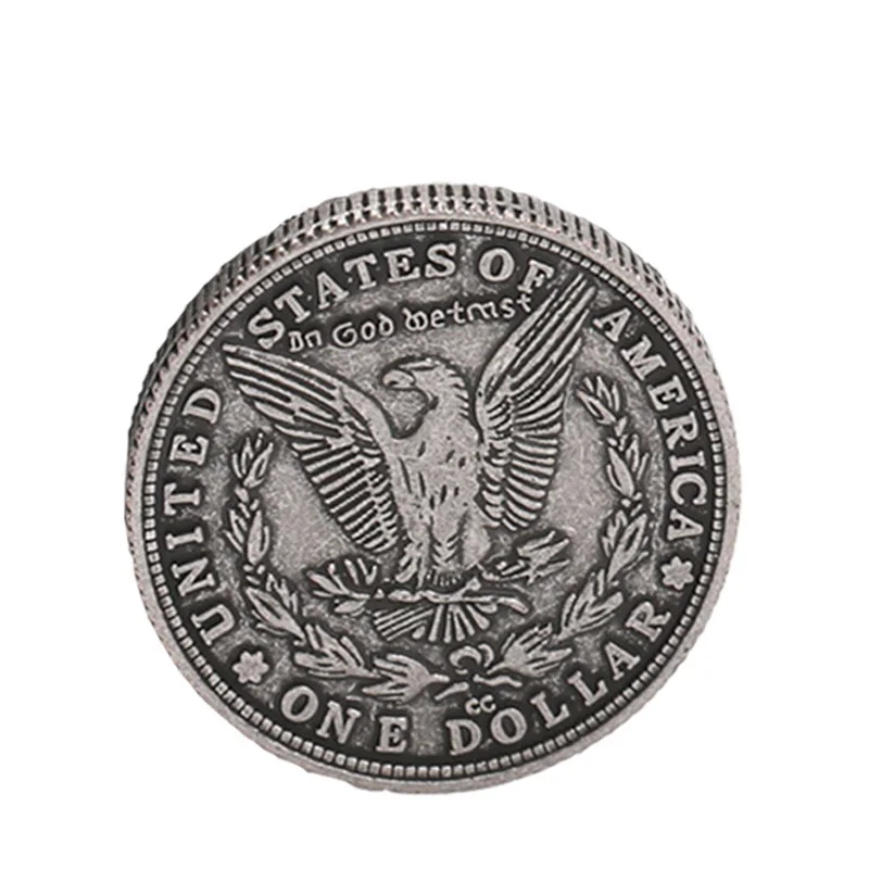 1 шт. стальные магические монеты Morgan Dollar (3 8 см в диаметре) аксессуары для фокусов