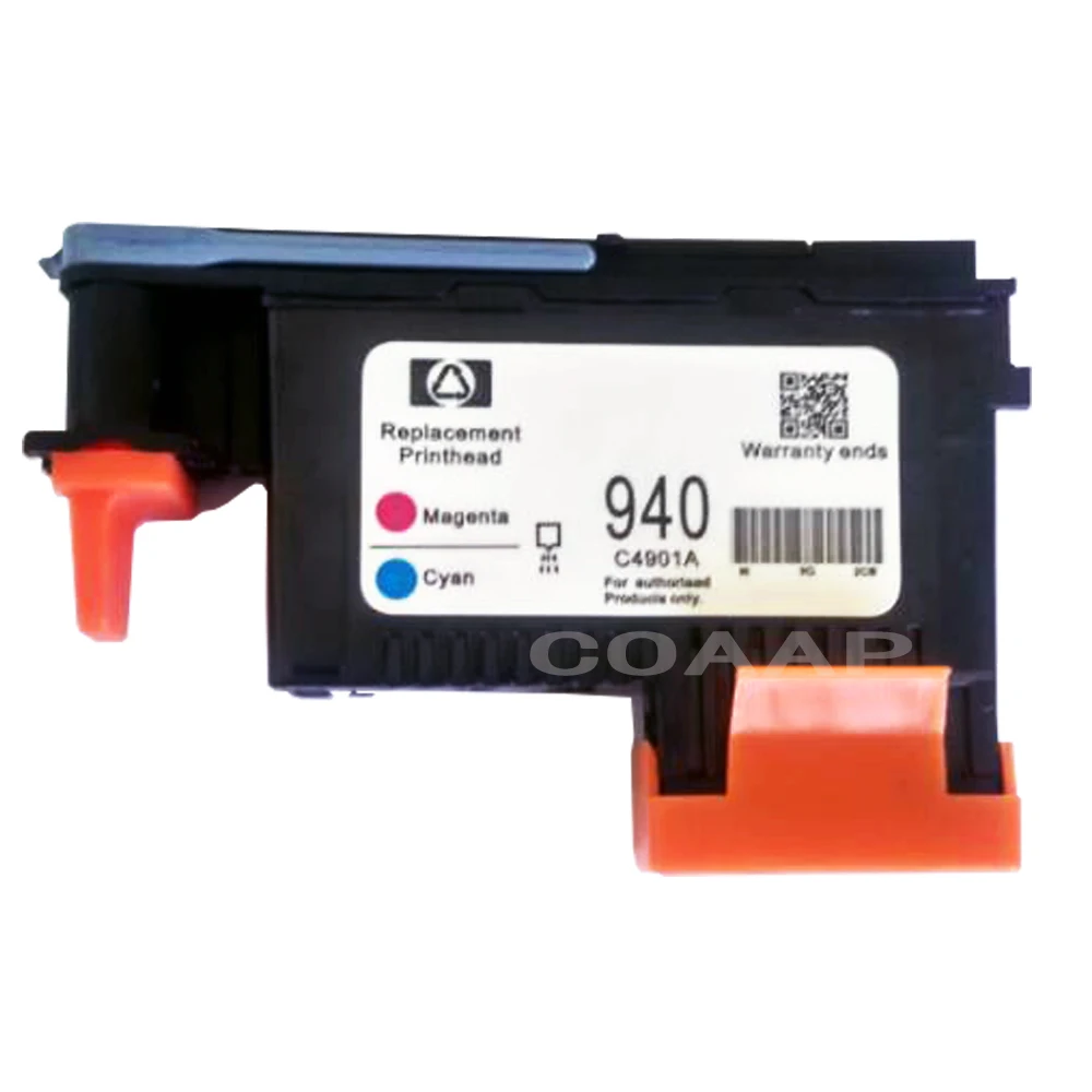 2 совместимых картриджа печатающей головки hp 940 C4900A C4901A для принтера Officejet Pro 8000 8500