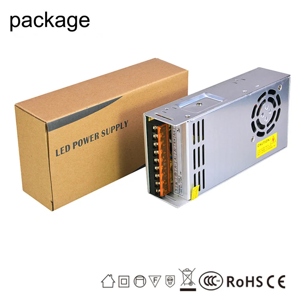 BSOD блок питания светодиодной ленты DC12V 15 Вт, 25 Вт, 35 Вт, 60 Вт 100W 120W 150W 200W 250W 350W 400W 500W 600W AC100V-240V освещение Трансформатор