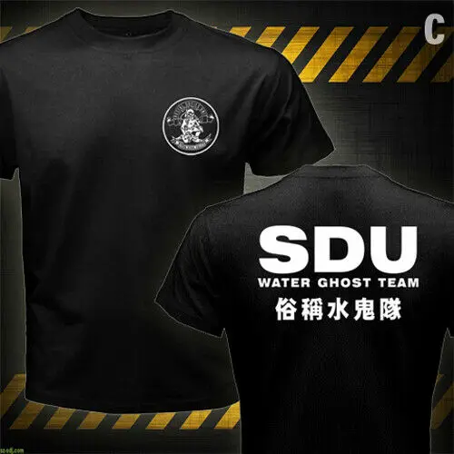 Блок спецназа Sdu Hong Kong Police Swat Diver Water Team 2019 модные уличные футболки в стиле ретро с