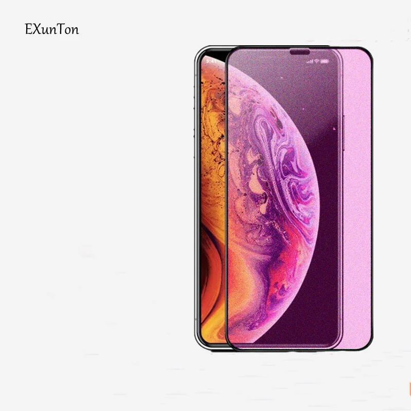 2.5D матовый анти синий отпечаток пальца закаленное стекло для Apple iPhone XS X 8 7 6 6s Plus
