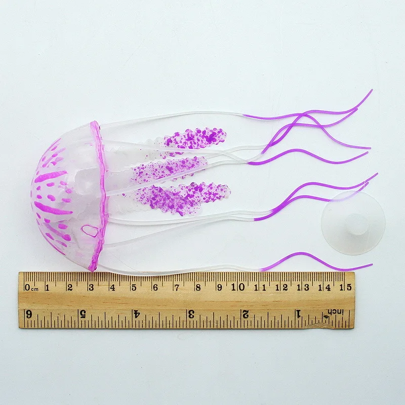 Светящиеся моделирование кремния люминесцентные аквариум Aritificial Медузы пейзаж