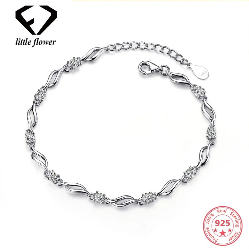 S925 Серебряный бриллиантовый браслет женский драгоценный камень Anillos Bizuteria Bague или