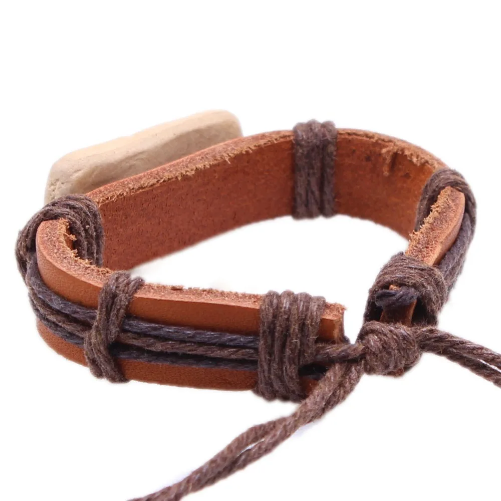 Couples Jewelry a Arrow through Hearts Faience Ware Leather Bracelet Valentine's Day Gift | Украшения и аксессуары