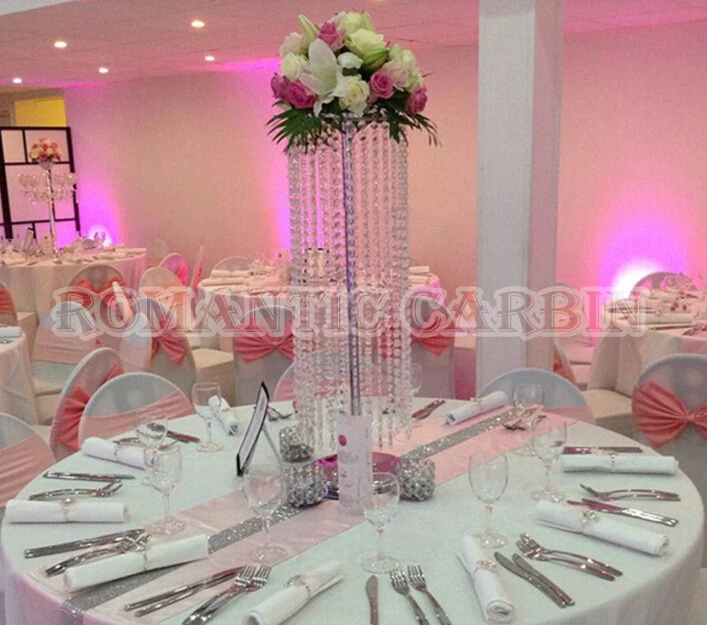 70 см высокий Свадебный Кристальный центральный столик Цветочная стойка 10 шт./лот