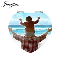 jweijiao 100 percent pure dad vanity mirror my best father gift folding double sides hand mirror best gift fq904