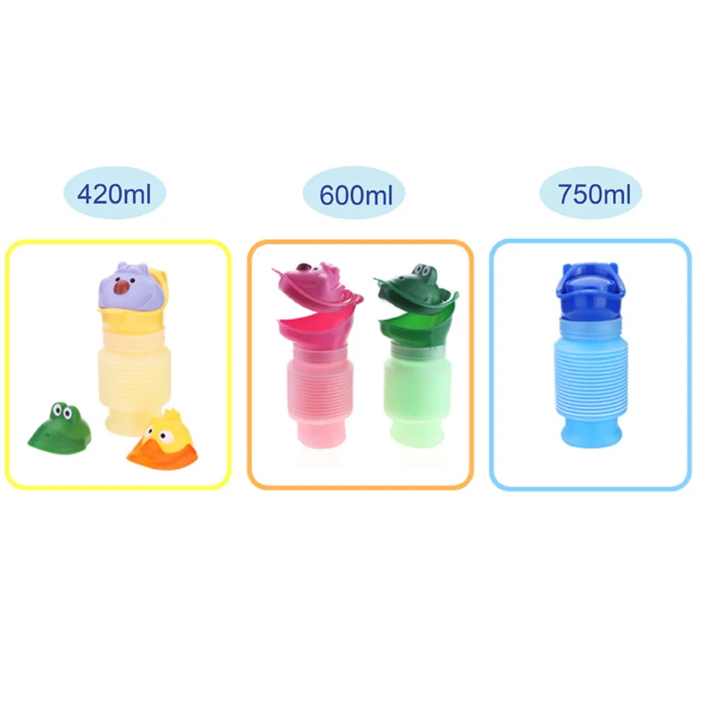 750ML/600ML/420ML Portable Family Unisex Mini Toilet Urinal Bucket for Travel and Kid Potty Pee Training Cartoon Toy | Мать и ребенок