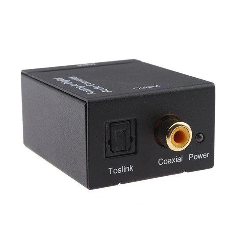 Аналого-цифровой сигнал Аудио Звуковой адаптер конвертер ADC оптический коаксиальный RCA Toslink SPDIF адаптер ТВ цифровой преобразователь сигнала